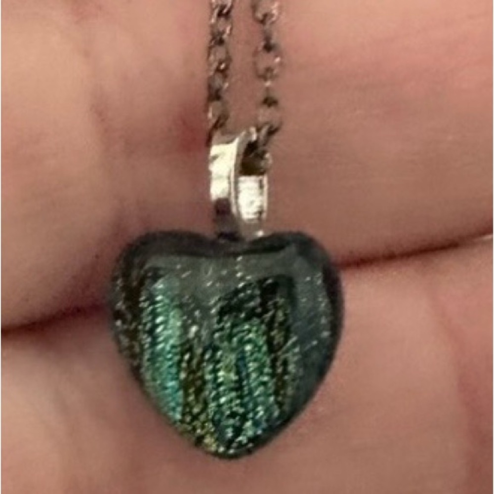 ☘️ IRISH Glass heart. Artisan Handmade in Ireland